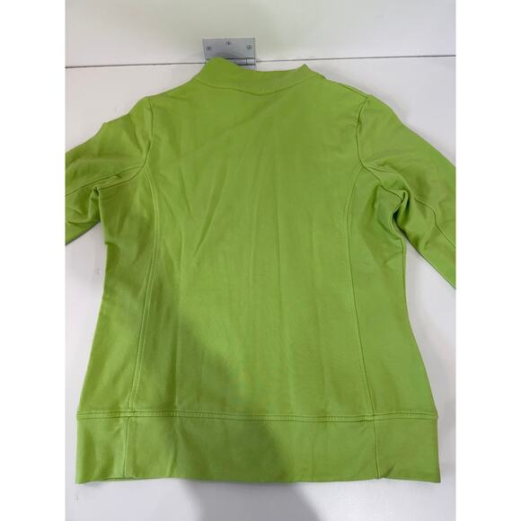 Christine Alexander Lime Green Zip Jacket – Swarovski Rhinestones, Size M - Picture 5 of 7